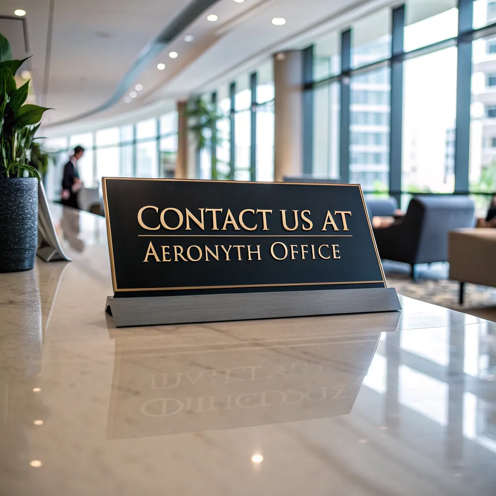 Contact us at AERONYTHIS office